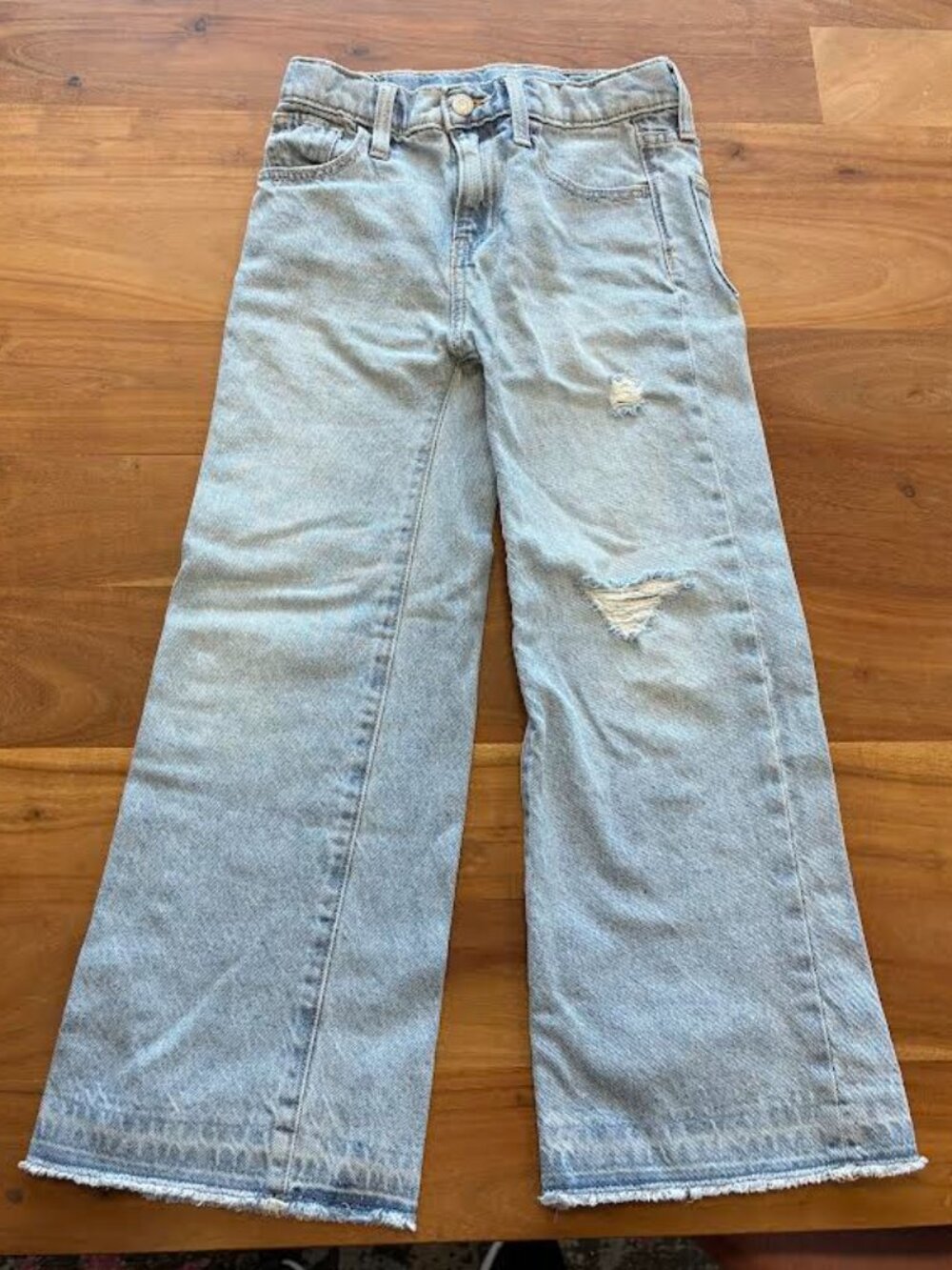 Old Navy- light blue denim with a wide-leg cut